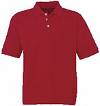 playera polo roja